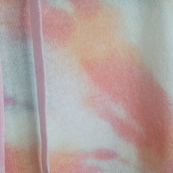 NWT BRODIE CASHMERE Women's Tropic Hoodie in Orange/White/Pink Size M - Picture 3 of 7